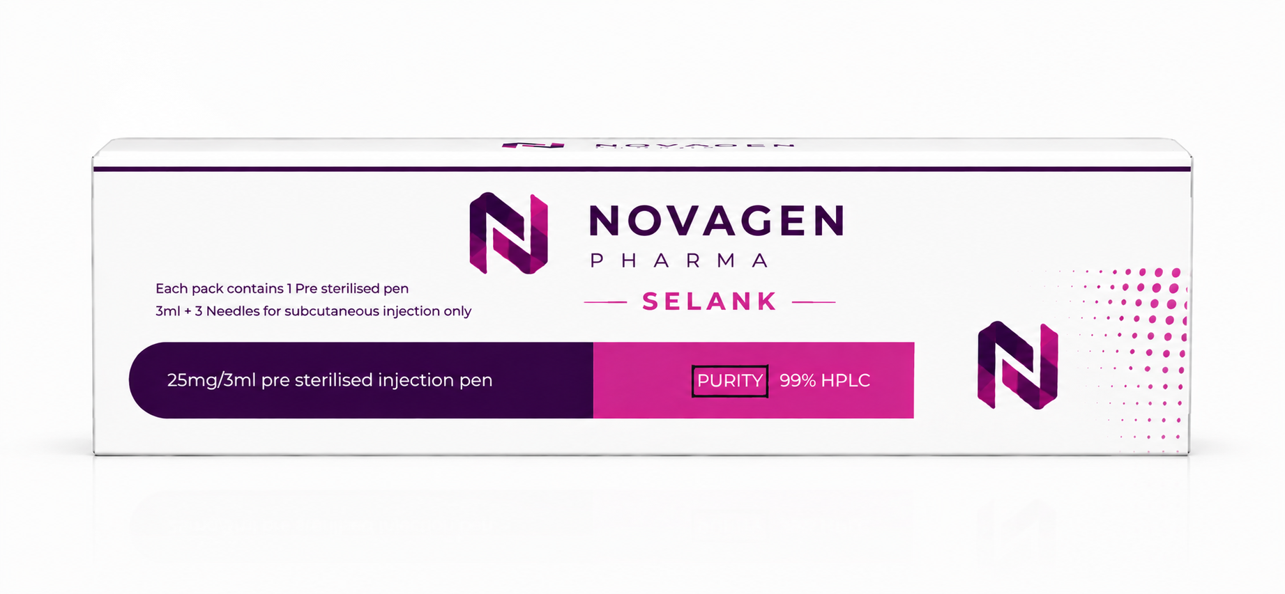 Novagen Pharma Selank pre-sterilised injection pen box